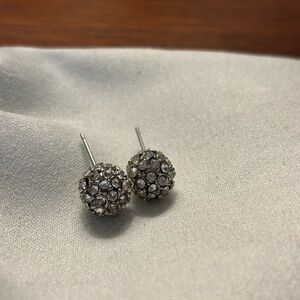 Cubic Zirconia Ball Stud Earrings